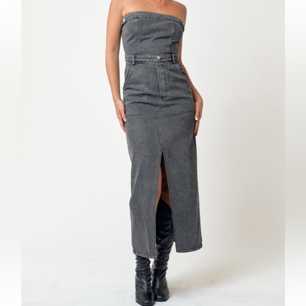 Denim Maxi Dress